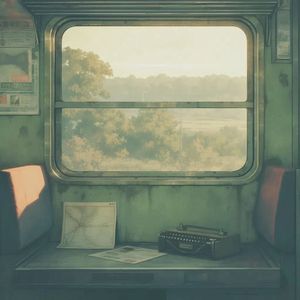 快到站时下了雨