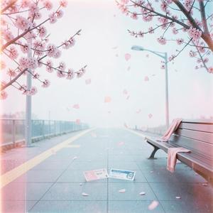 駅前の桜 (Ver. 2)