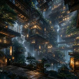 自然を祀る巨大和風建築 | Sacred Architecture, Living Forest