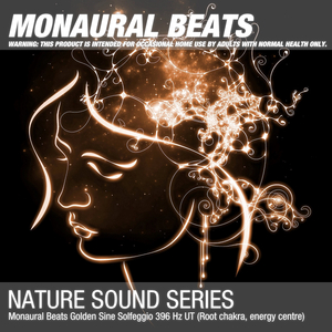 Monaural Beats Golden Sine Solfeggio 396 Hz UT (Root chakra, energy centre) 04