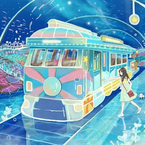 路灯下昏黄的剪影