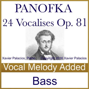 24 Vocalises, No. 3 in D Major, Op. 81 (Melody Added)