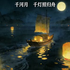 千灯照归舟