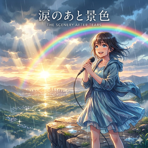 涙のあと景色