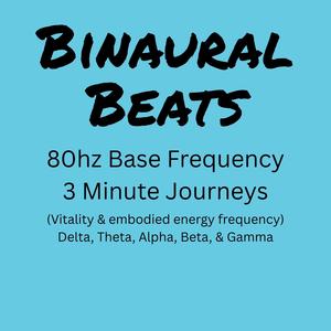 80hz Base Frequency Alpha Wave 3m Journey (8hz to 10hz to 8hz) For Calm, Flow State, & Unwinding