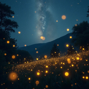 蛍の灯る夜