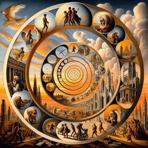 Two Friends Talking On A Subway