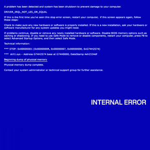 DRIVER_IRQL_NOT_LES_OR_EQUAL