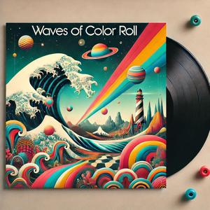 Waves of color roll
