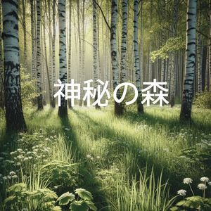 小川のそばに座る