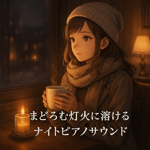 夜の海辺で聴く癒しピアノ