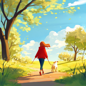 心軽やかな午後の散歩