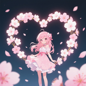 春のまどろみ銀河 境目の恋花