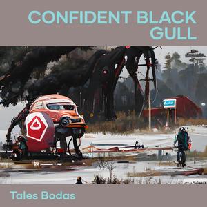 Confident Black Gull