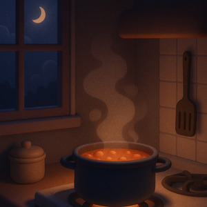 夜のキッチン