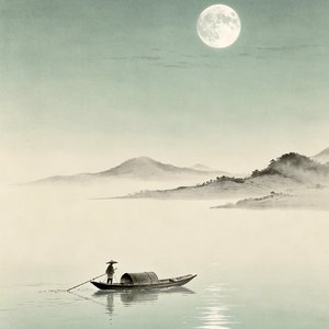 西湖雨畔行舟
