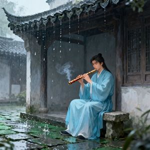檐角听雨落（箫演奏版）