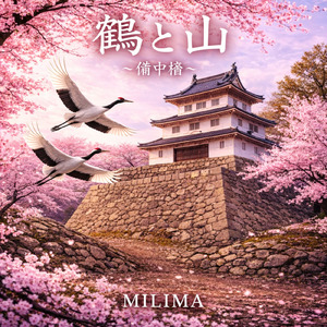 鶴と山～備中櫓～