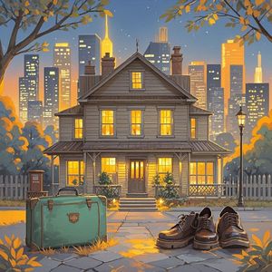 屋檐下的灯火-wff王