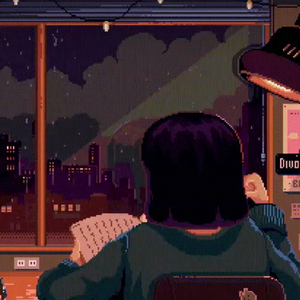 你也喜欢在下雨的夜晚读书吗