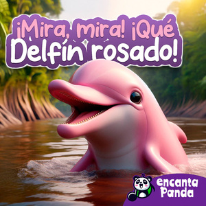 ¡Mira, mira! ¡Qué delfín rosado!