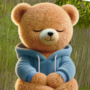 森の香りと雨音に包まれて