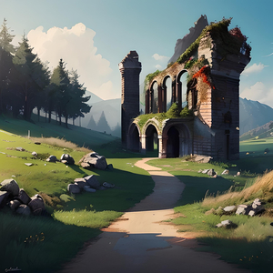 Ruins on the Hills