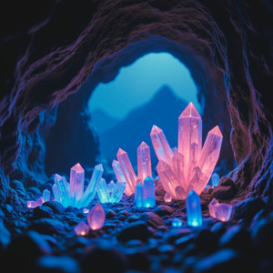 月光のクリスタルケイブ