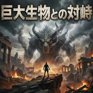 巨大生物との対峙