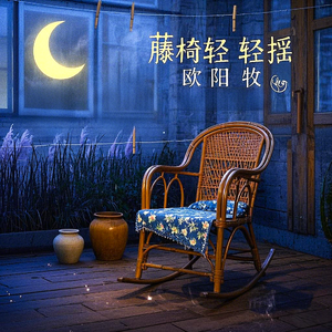藤椅轻轻摇