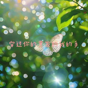 穿过你的黑发的我的手