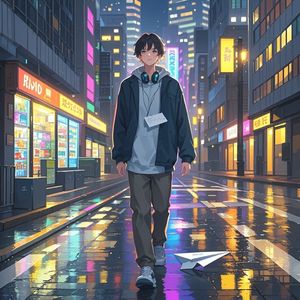 无人街灯_素锦流年