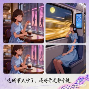 玻璃橱窗里的月亮