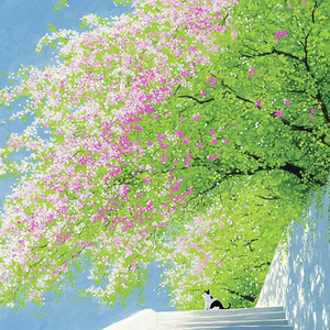 烟火中的浪漫花