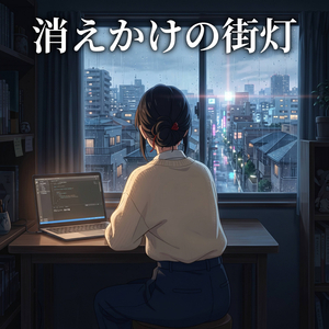 消えかけの街灯