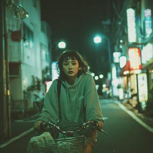 自転車ライトの輪