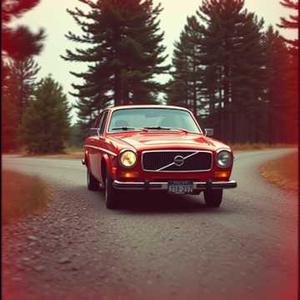 classic red volvo
