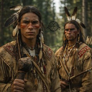 Spirit Path Through Birch Forest