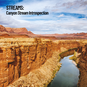 Stream Moving Through Cave