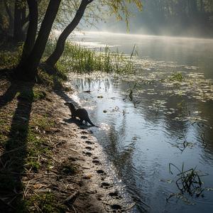 수달이 노는 담양의 습지
