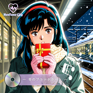 冬のプラットホーム