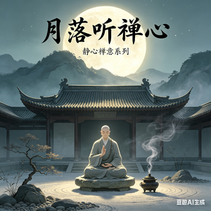月落听禅心