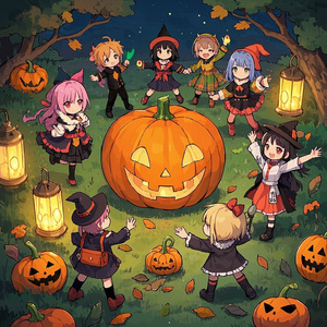 かぼちゃのハロウィーンパーティー