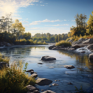 Flowing Study Rhythms in Water Sounds