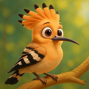 The Hoopoe (Upupa epops) Educational Song for Kids | Nursery Rhymes
