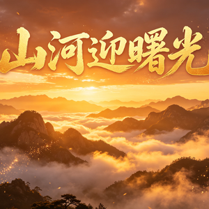 山河迎曙光