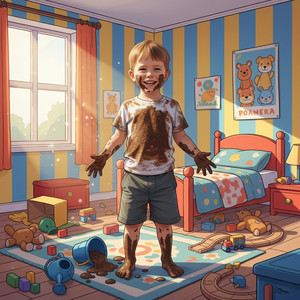 Я пукнул и нюхаю какашку