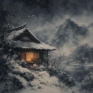 Cold Moon Over Peaks