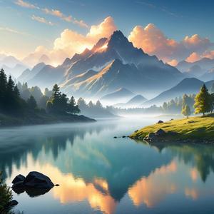 Floating serene peace