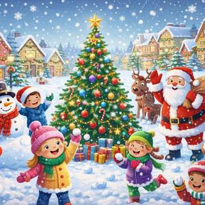 踏雪而來的聖誕老人